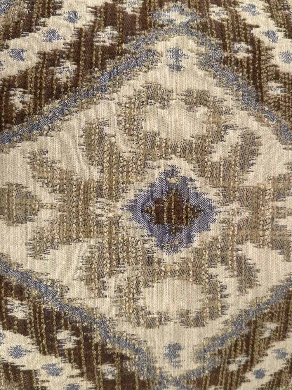 Elaine Smith Outdoor Ikat Diamond Decor Accent Pillow Geometric Neutral Tones